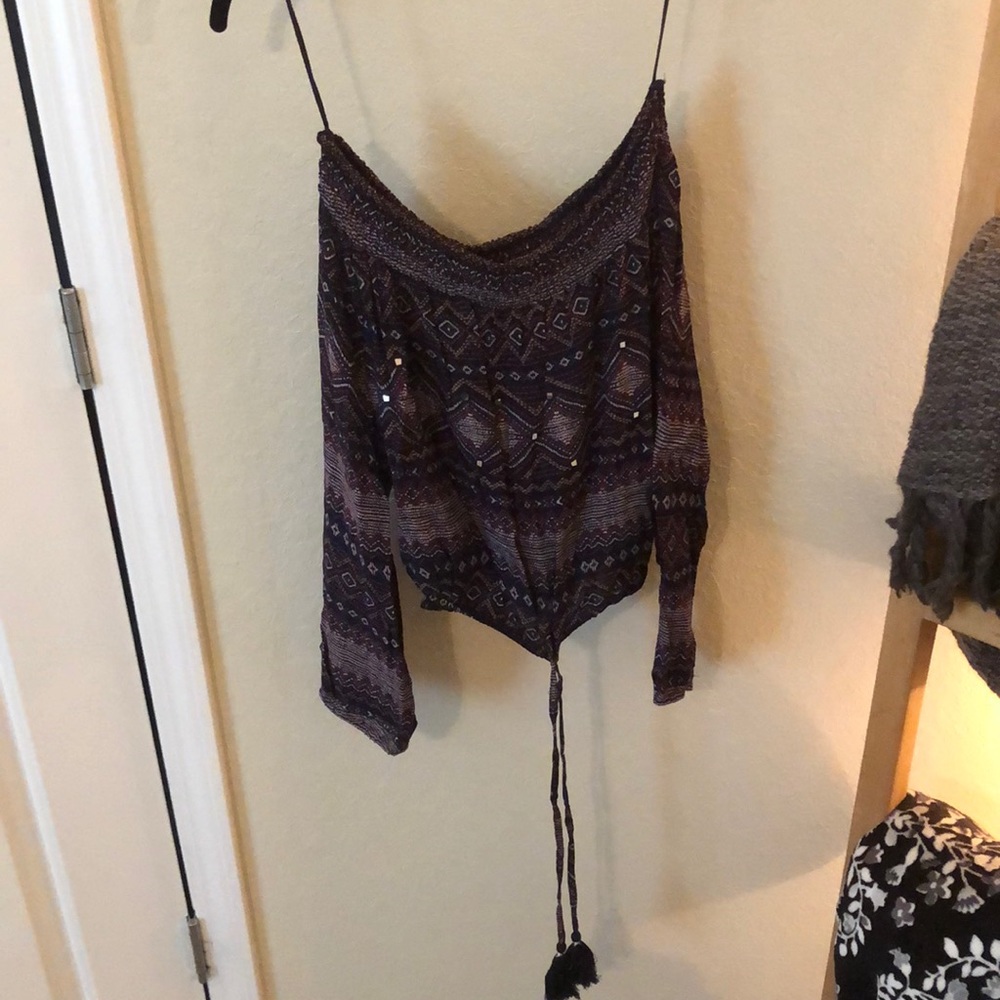 Boho off the shoulder top